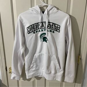 Colosseum White Michigan State Spartans Hoodie